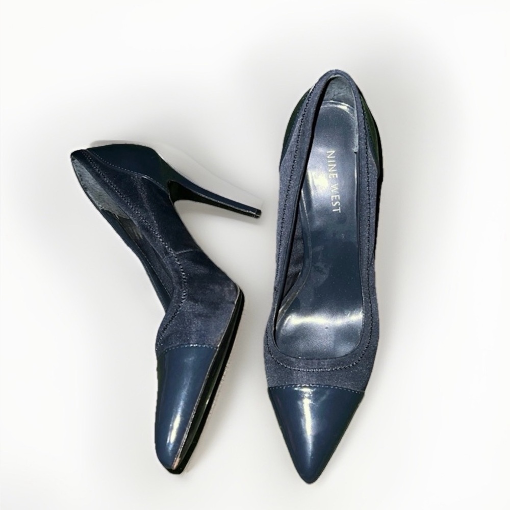 Nine West Black Patent Leather Heels